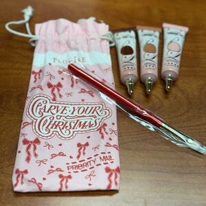 P.Louise Christmas Makeup Set with Red Brush.  From 2025 Advent.